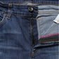 Dolce & Gabbana Blue Tattered Skinny Mid Waist Denim Jeans