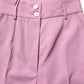 Dolce & Gabbana Pink High Waisted Polyester Trouser Pants