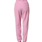 Dolce & Gabbana Pink High Waisted Polyester Trouser Pants