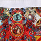 Dolce & Gabbana Multicolor Brocade Jewelled High Waist Hotpants Skirt