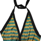 Dolce & Gabbana Multicolor Stripes Wool Knit Halter Tank Top