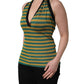 Dolce & Gabbana Multicolor Stripes Wool Knit Halter Tank Top