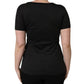 Dolce & Gabbana Black Tropical Print Cotton Round Neck T-Shirt
