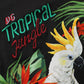 Dolce & Gabbana Black Tropical Print Cotton Round Neck T-Shirt