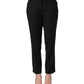 Dolce & Gabbana Black Mid Waisted Polyester Trouser Pants