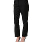 Dolce & Gabbana Black Mid Waisted Polyester Trouser Pants