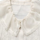 Dolce & Gabbana White Ruffled Sheer Silk Buttoned Blouse Top