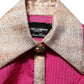 Dolce & Gabbana Fuchsia Sheer Chiffon Buttoned Blouse Top