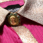 Dolce & Gabbana Fuchsia Sheer Chiffon Buttoned Blouse Top