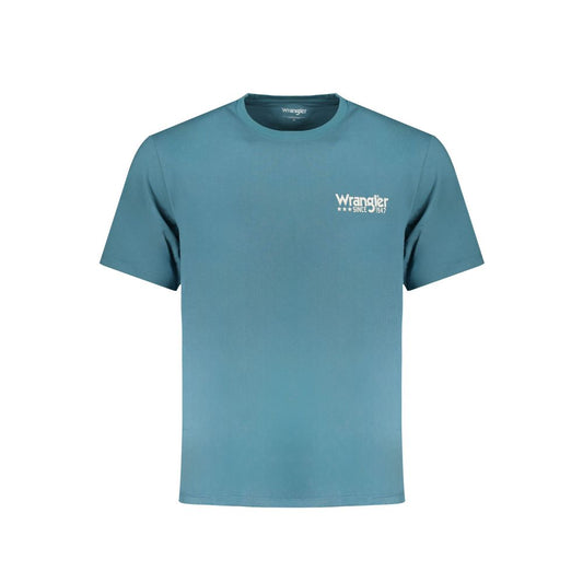 Wrangler Blue Cotton Men's T-Shirt