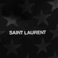 Saint Laurent Rive Droite Black Tote Bag With Star Print Tote bag