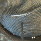 Dolce & Gabbana Black Straw Crystal Embellished Wide Brim Hat