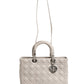 Christian Dior Lady Dior Large Grey Cannage Lambskin Bag