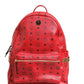 MCM Medium Stark Studded Visetos Backpack - Red