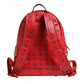 MCM Medium Stark Studded Visetos Backpack - Red
