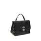 Zanellato Black Calf Leather Bos Taurus Handbag