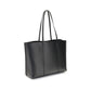 Tory Burch Black Calf Leather Bos Taurus Handbag
