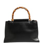Gucci Nymphaea Bamboo Top Handle Leather Bag