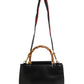 Gucci Nymphaea Bamboo Top Handle Leather Bag