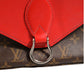 Louis Vuitton Saint Michel Monogram Epi Shoulder Bag Coquelicot