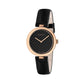 Gucci Black Leather Dress Watch