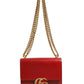 Gucci Marmont small shoulder bag in Rosso Ancora red leather