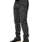 Dolce & Gabbana Dark Grey Distressed Mid Waist Denim Jeans