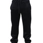 Dolce & Gabbana Black Polyester Jogger Men Sweatpants Pants
