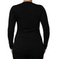 Dolce & Gabbana Black Long Sleeves Crew Neck Pullover Sweater