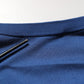 Dolce & Gabbana Blue Silk DG Logo Crew Neck Pullover Sweater