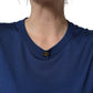 Dolce & Gabbana Blue Silk DG Logo Crew Neck Pullover Sweater