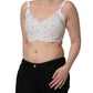 Dolce & Gabbana White Pearls Beaded Corset Bustier Crop Top