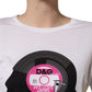 Dolce & Gabbana White D&G WE LOVE JAPAN Print Cotton T-shirt