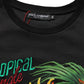 Dolce & Gabbana Black Tropical Jungle Round Neck T-shirt