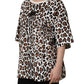 Dolce & Gabbana Multicolor Leopard Print Crew Neck T-shirt