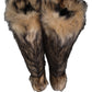 Dolce & Gabbana Brown Faux Skim Ski Fur Knee High Boots Shoes