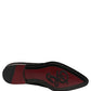 Dolce & Gabbana Black Red Embellished Derby Dress Formal Shoes