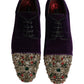 Dolce & Gabbana Violet Suede Embellished Derby Dress Shoes