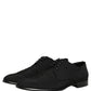 Dolce & Gabbana Black Suede Lace Up Derby Dress Formal Shoes