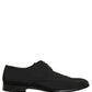 Dolce & Gabbana Black Suede Lace Up Derby Dress Formal Shoes