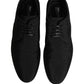 Dolce & Gabbana Black Suede Lace Up Derby Dress Formal Shoes