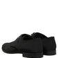 Dolce & Gabbana Black Suede Lace Up Derby Dress Formal Shoes