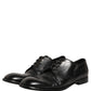 Dolce & Gabbana Black Leather Lace Up Derby Dress Formal Shoes