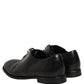 Dolce & Gabbana Black Leather Lace Up Derby Dress Formal Shoes