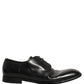 Dolce & Gabbana Black Leather Lace Up Derby Dress Formal Shoes