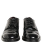 Dolce & Gabbana Black Leather Lace Up Derby Dress Formal Shoes