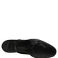Dolce & Gabbana Black Leather Lace Up Derby Dress Formal Shoes