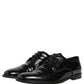 Dolce & Gabbana Black Leather Lace Up Derby Dress Formal Shoes
