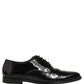 Dolce & Gabbana Black Leather Lace Up Derby Dress Formal Shoes