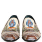 Dolce & Gabbana Multicolor Sequin Embroidered Loafers Shoes